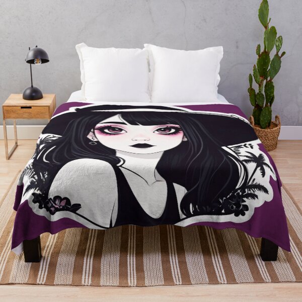 Item preview, Summer Goth Girl on a Tropical Vacation designed and sold by MadnessEnvelope.