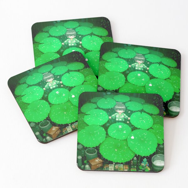 Item preview, Pixel Art: Cyberpunk Overgrown Water Lily Pond designed and sold by Mauro  Brito.