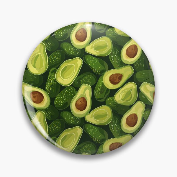 Item preview, Avocados on Dark Green designed and sold by Monochrome-Dog.