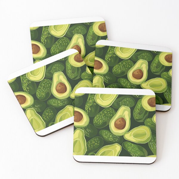 Item preview, Avocados on Dark Green designed and sold by Monochrome-Dog.