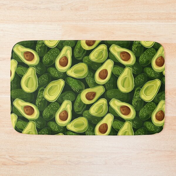 Item preview, Avocados on Dark Green designed and sold by Monochrome-Dog.