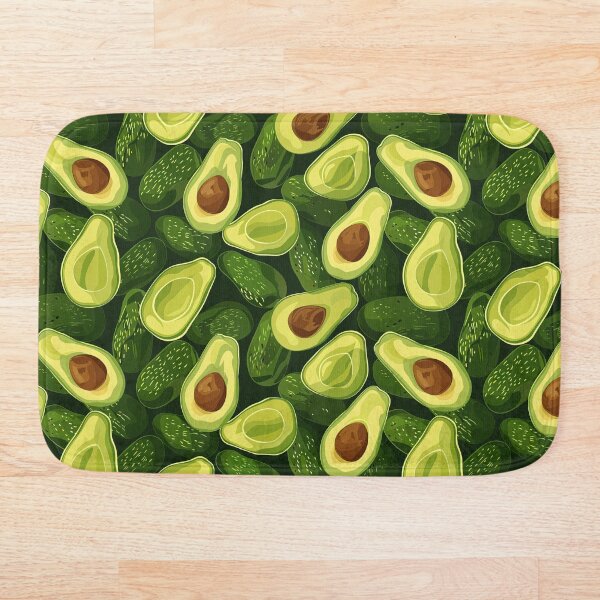 Item preview, Avocados on Dark Green designed and sold by Monochrome-Dog.