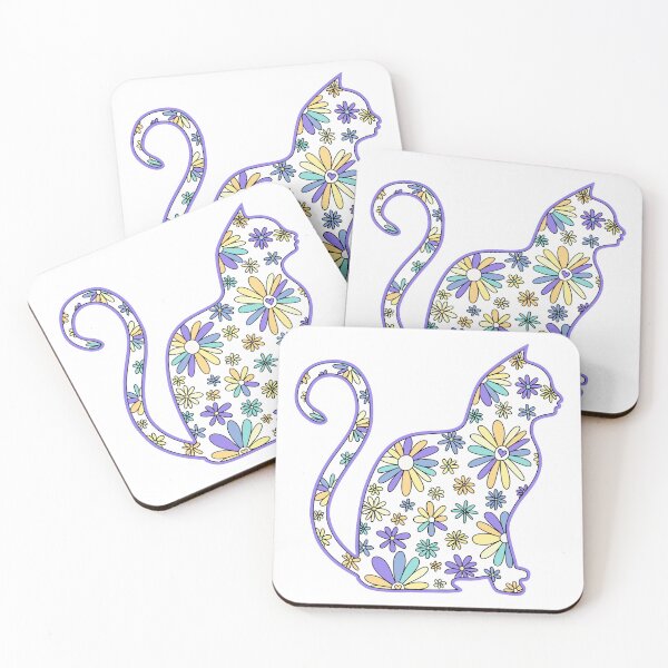 Item preview, Flower doodle cat LGBTQ+ Genderfaun Pride Flag designed and sold by JoyfulJen.