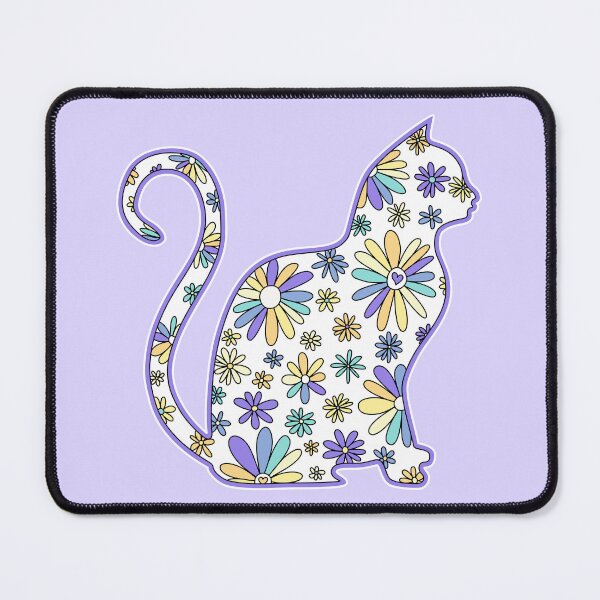 Item preview, Flower doodle cat LGBTQ+ Genderfaun Pride Flag designed and sold by JoyfulJen.