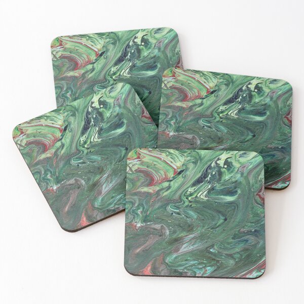 Item preview, Katmandu 3 Flowing Green Acrylic Abstract designed and sold by Doug  Siegel.