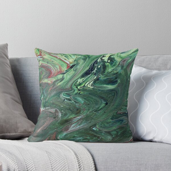 Item preview, Katmandu 3 Flowing Green Acrylic Abstract designed and sold by Doug  Siegel.