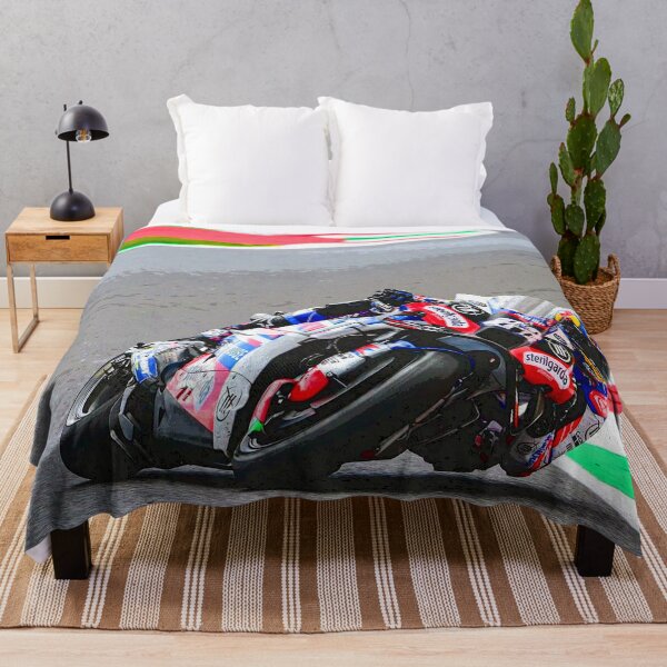 Item preview, Miguel Oliveira racing his MotoGP motorcycle through the corners of Mugello abstract designed and sold by Rodissimus1984.