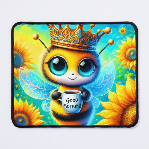 Item preview, Good Morning Bee Queen designed and sold by EmeraldeaArt.