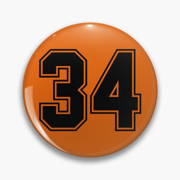 Item preview, tRump Guilty - 34 felony counts - Number 34 (black on orange) designed and sold by Thelittlelord.