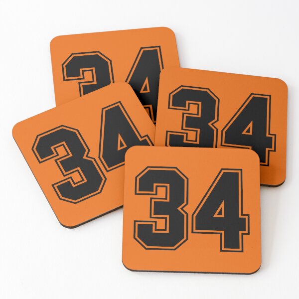 Item preview, tRump Guilty - 34 felony counts - Number 34 (black on orange) designed and sold by Thelittlelord.