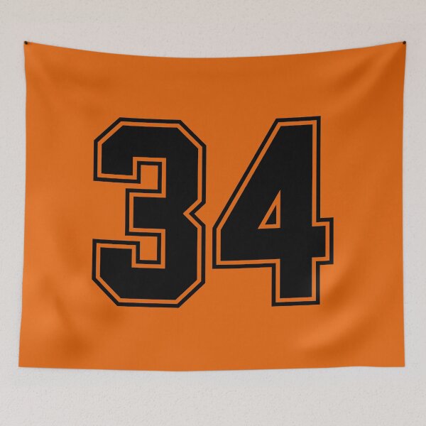 Item preview, tRump Guilty - 34 felony counts - Number 34 (black on orange) designed and sold by Thelittlelord.