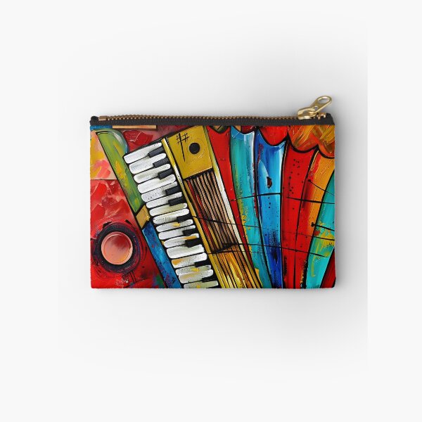 Item preview, Accordion Harmonic Musical Rhapsody - Vibrant Abstract Dynamic Composition Digital Art designed and sold by OlfactoART Studio.