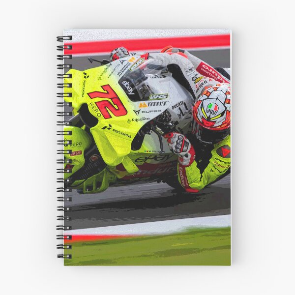 Item preview, Marco Bezzecchi racing his MotoGP motorcycle through the corners of Mugello abstract designed and sold by Rodissimus1984.