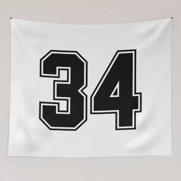 Item preview,  tRump Guilty - 34 felony counts - Number 34 (black on white) designed and sold by Thelittlelord.
