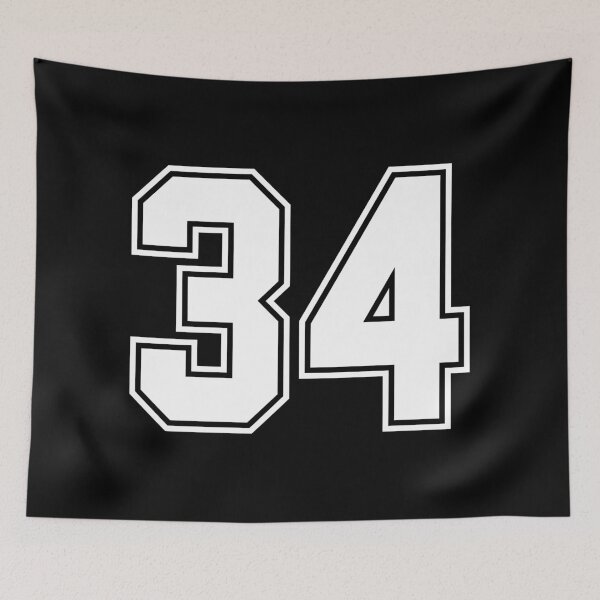 Item preview, tRump Guilty - 34 felony counts - Number 34 (white on black) designed and sold by Thelittlelord.