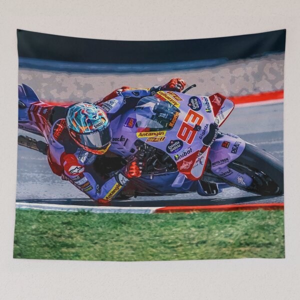 Item preview, MotoGP racing at Mugello watercolor 2 abstract designed and sold by Rodissimus1984.