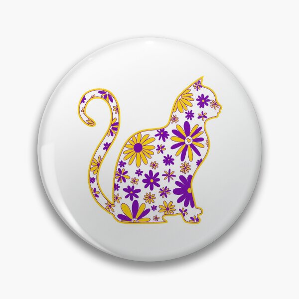 Item preview, Flower doodle cat LGBTQ+ Intersex Pride Flag designed and sold by JoyfulJen.