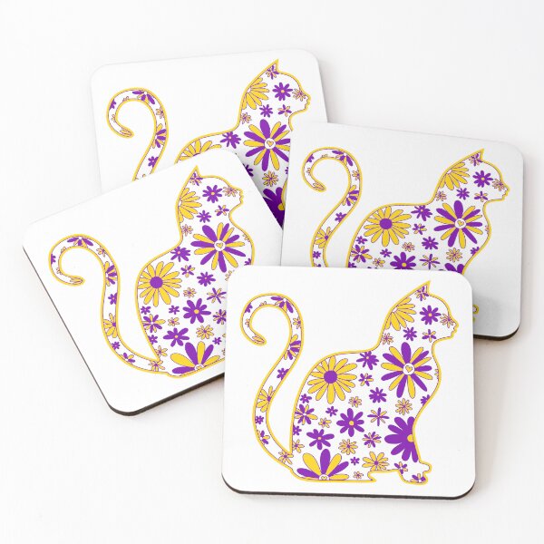 Item preview, Flower doodle cat LGBTQ+ Intersex Pride Flag designed and sold by JoyfulJen.