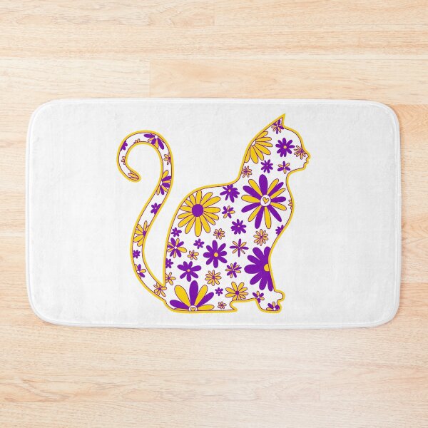 Item preview, Flower doodle cat LGBTQ+ Intersex Pride Flag designed and sold by JoyfulJen.