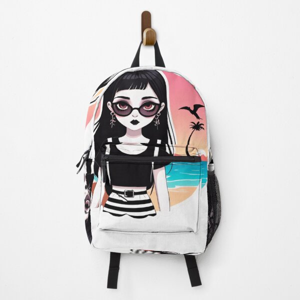 Item preview, Summer Goth Girl on a Beach designed and sold by MadnessEnvelope.