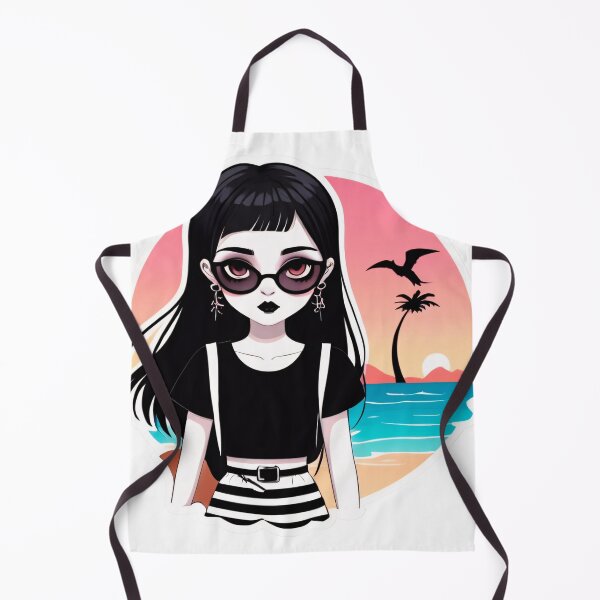 Item preview, Summer Goth Girl on a Beach designed and sold by MadnessEnvelope.