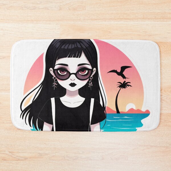 Item preview, Summer Goth Girl on a Beach designed and sold by MadnessEnvelope.