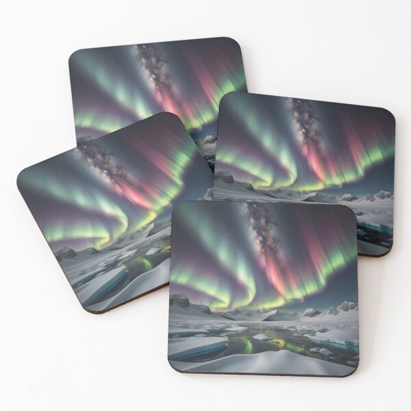 Item preview, Aurora Australis & Milky Way Ethereal Antarctica Light Show designed and sold by EnchantedVista.