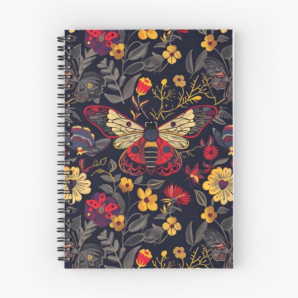 Item preview, Colorful Moths and Flowers designed and sold by Monochrome-Dog.