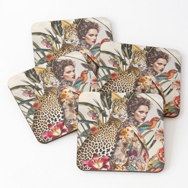 Item preview, "Fashion Mosaic, Leopard vibes" designed and sold by MacroArtHub.