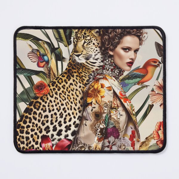Item preview, "Fashion Mosaic, Leopard vibes" designed and sold by MacroArtHub.