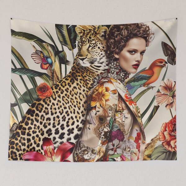 Item preview, "Fashion Mosaic, Leopard vibes" designed and sold by MacroArtHub.