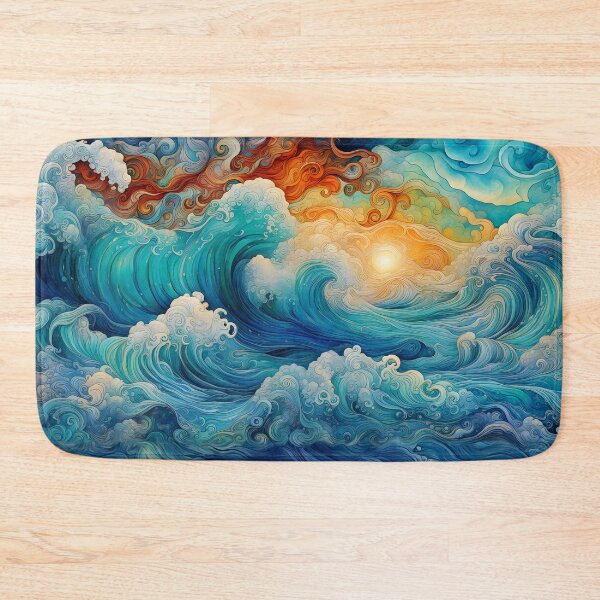 Item preview, Great Waves at Sunrise designed and sold by SirLeeTees.