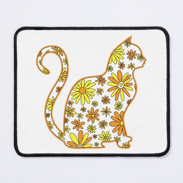 Item preview, Flower doodle cat LGBTQ+ Maverique Pride Flag designed and sold by JoyfulJen.