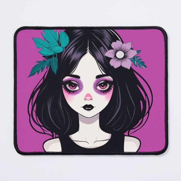 Item preview, Purple Makeup Summer Goth Girl designed and sold by MadnessEnvelope.