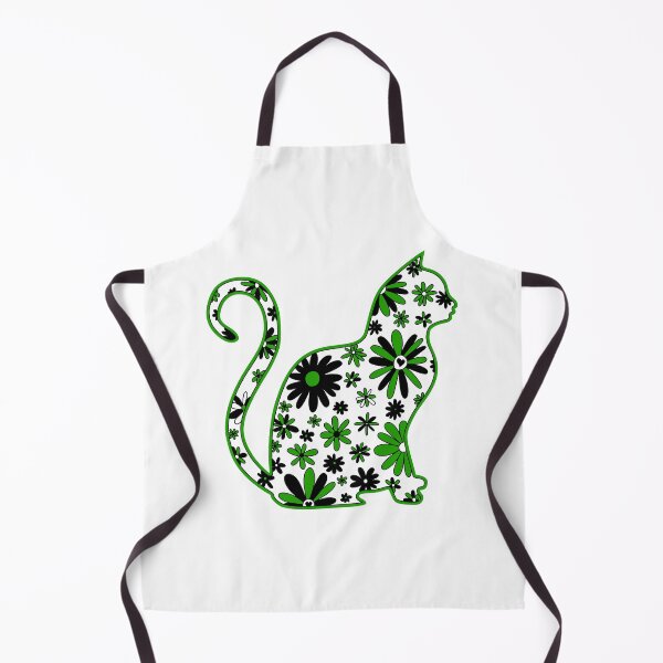 Item preview, Flower doodle cat LGBTQ+ Neutrois Pride Flag designed and sold by JoyfulJen.