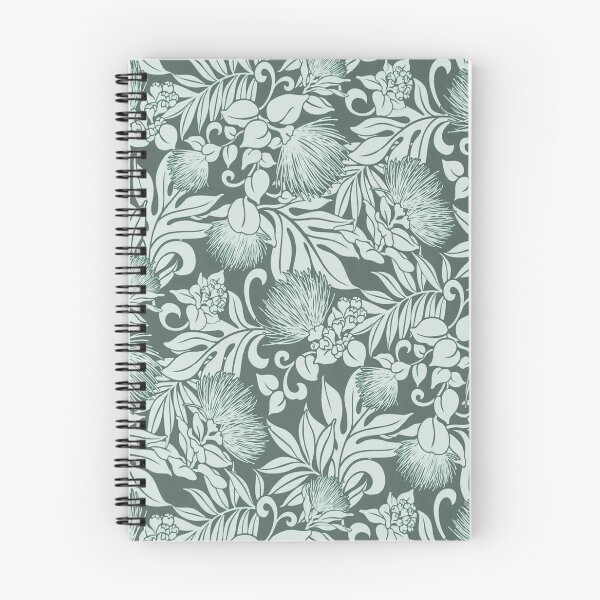 Item preview, Hawaiian Botanical Barkcloth Seafoam Green designed and sold by J Marielle Designs.