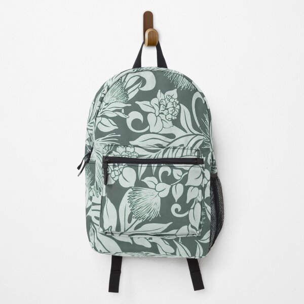 Item preview, Hawaiian Botanical Barkcloth Seafoam Green designed and sold by J Marielle Designs.