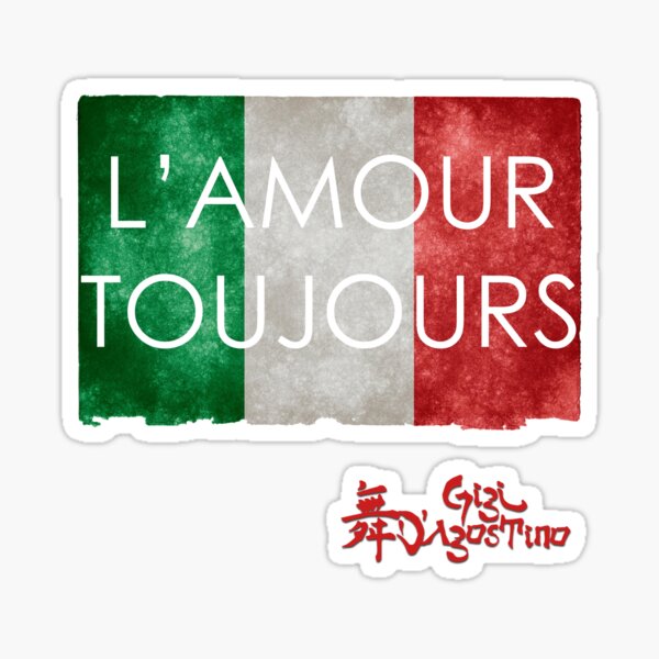 Gigi D'Agostino - L'Amour Toujours for Italian Fans Sticker