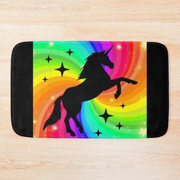 Item preview, Unicorn With Rainbow Squirl Background designed and sold by RedPumpFlash.
