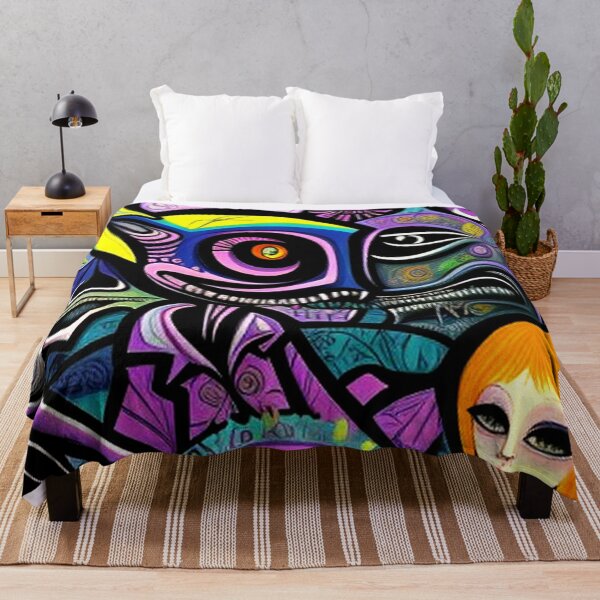 Item preview, Abstract Alien Graffiti Art designed and sold by TheDarkWardrobe.