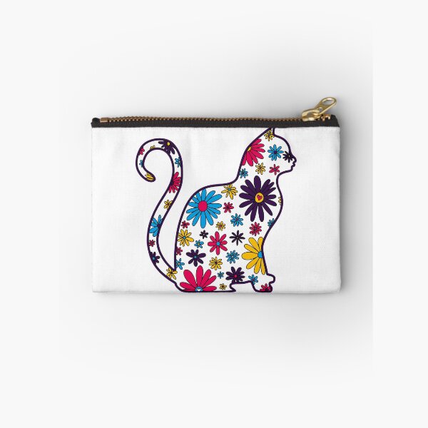 Item preview, Flower doodle cat LGBTQ+ Polyamory Pride Flag designed and sold by JoyfulJen.