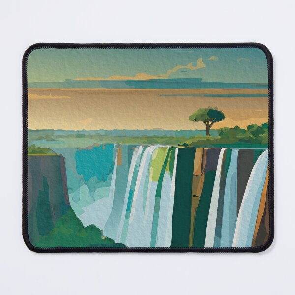 Item preview, Victoria Falls nature landscape Zambia designed and sold by TheJoeyStudio.