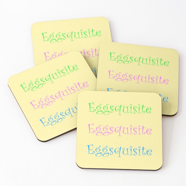 Item preview, Eggsquisite - Fun and Flirtatious Colorful Typography Art designed and sold by WD-Artist.