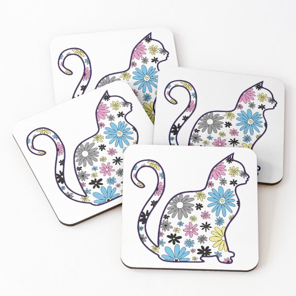 Item preview, Flower doodle cat LGBTQ+ Polygender Pride Flag designed and sold by JoyfulJen.