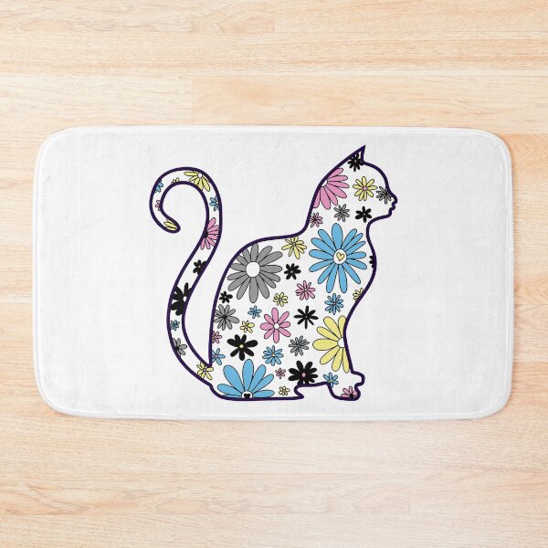 Item preview, Flower doodle cat LGBTQ+ Polygender Pride Flag designed and sold by JoyfulJen.