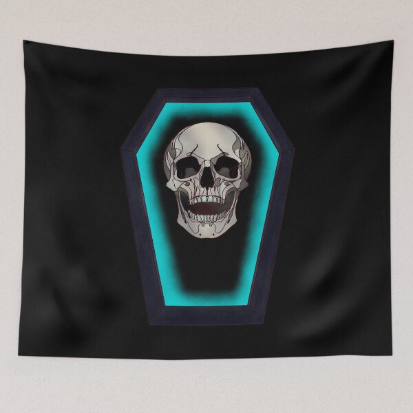 Item preview, Skull in glowing coffin designed and sold by DaveDanchuk.