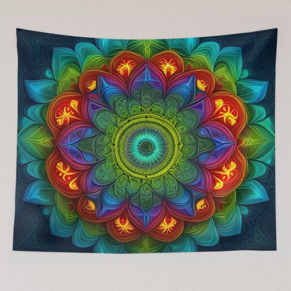 Item preview, Nature Mandala with Bright Colors designed and sold by MandalasShops.
