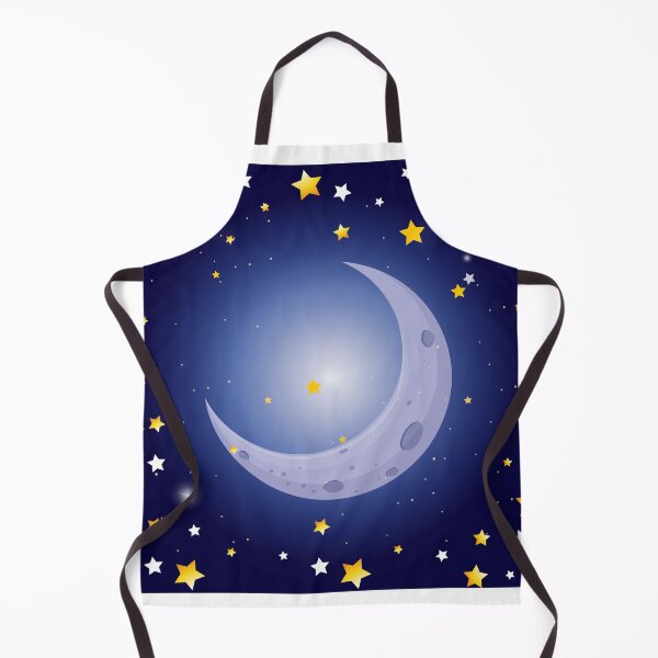 Item preview, Moonlit Serenity: Night Scene with Moon and Stars designed and sold by hjian8219.