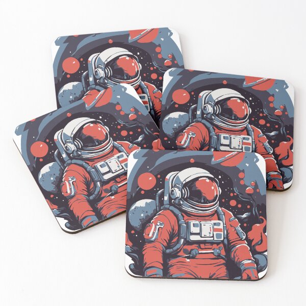 Item preview, astronaut lost in galaxy background Tshirt design designed and sold by HestiAltra.