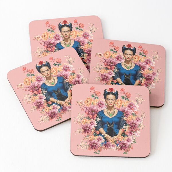Item preview,   Frida Kahlo and Black cat ,Frida Kahlo designed and sold by TeeARTHY.
